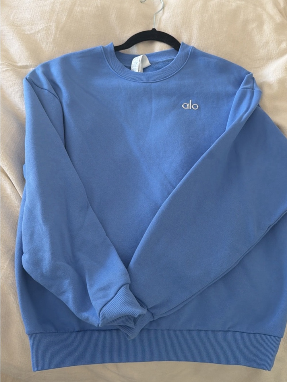 ALO Yoga Light Blue Crewneck Sweatshirt